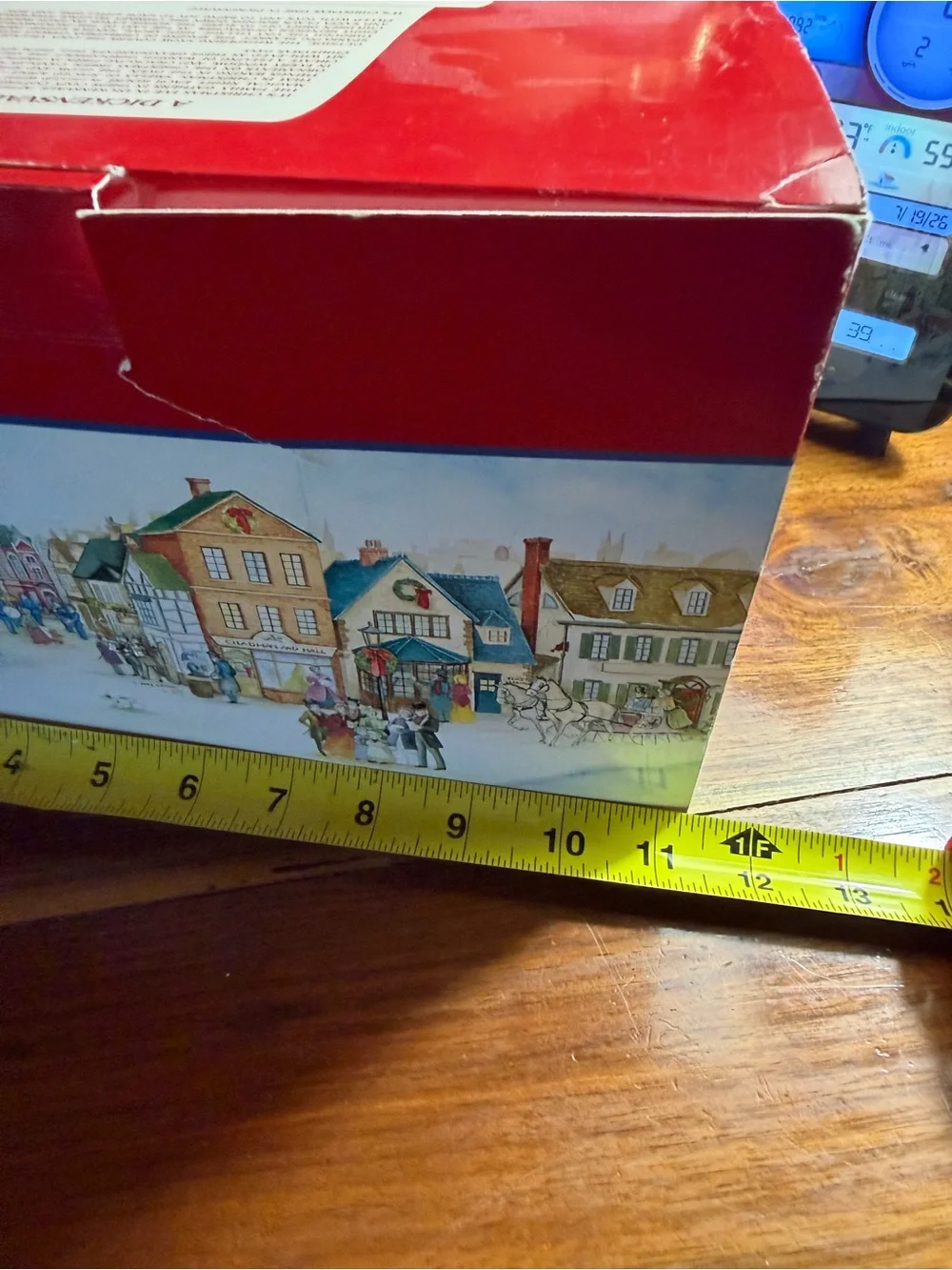 Lemax Dickensvale Porcelain Lighted House - Red, Black & White Box